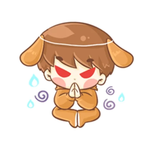 chibi, chibi art, chibi mengangguk, baekhyun chibi