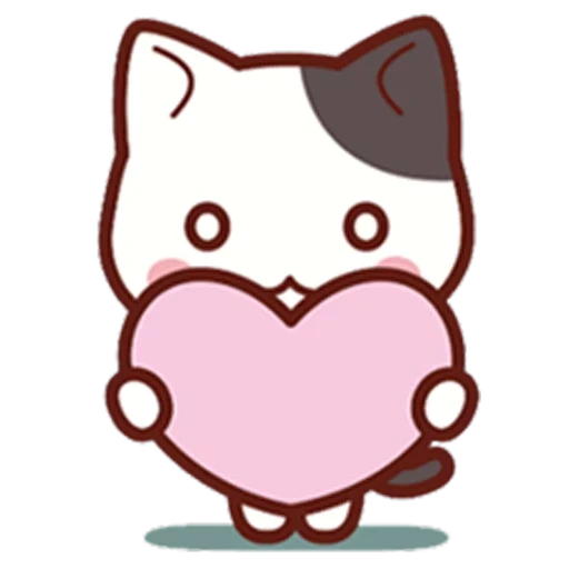 chat, dessins mignons, mochi cat goma, inscription ごめんなさい, mochi mochi pêche pêche amour