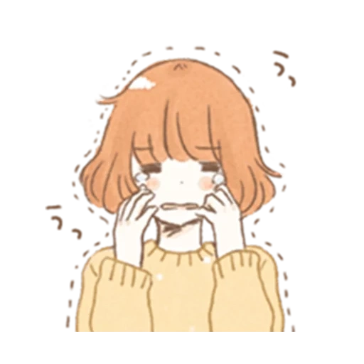 рисунок, dog girl стикеры, аниме рисунки милые, line sticker girl, рисунки кавай