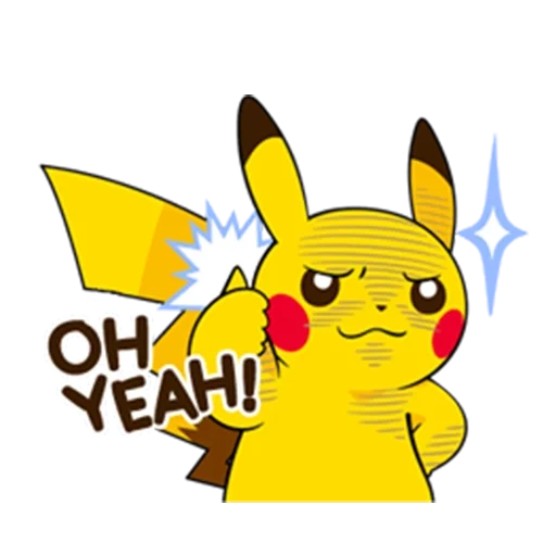 pikachu, pikachu wasapa, stickers pikachu