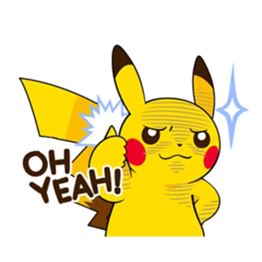 pikachu, pikachu vasapa, stiker pikachu