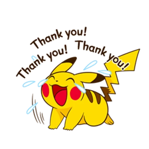 pikachu, donat pikachu, merci pikachu, stickers pikachu