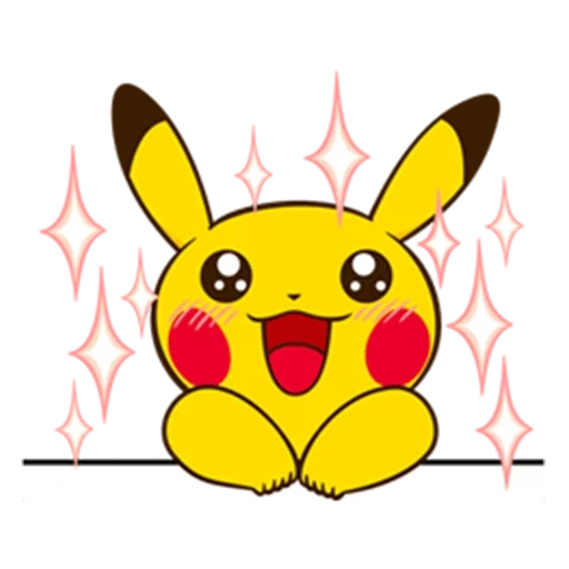 pikachu, pokemon, kepala pikachu, stiker pikachu
