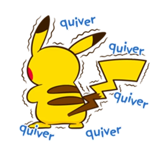 pikachu, pikachu, stiker pikachu, animasi pikachu yang lucu, stiker pikachu kecil