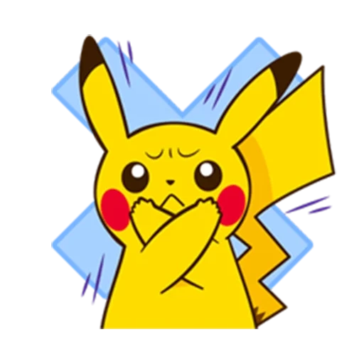 pikachu, pokemon, pikachu vasapa, stiker pikachu