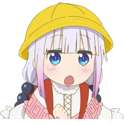 kobayashi, kanna kamui, cannes kamui, kobayashi 15 ova series, emoji discord anime