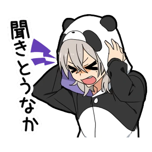 anime, panda day, art de l'anime, object-kun, personnages d'anime