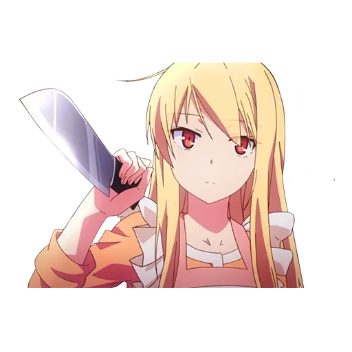 mashiro shiina knife, sakurasou no pet na kanojo, сакурасо аниме, аниме кошечка из сакурасо, сакурасо