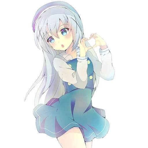 аниме девушки, аниме эроманга, аниме персонажи, аниме chino kafuu, sagiri izumi рендер