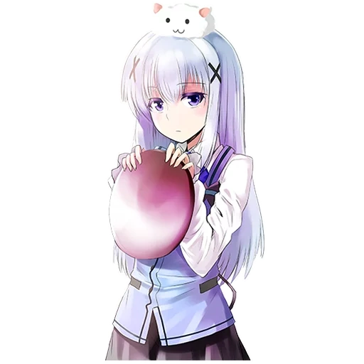 anime, anime artistique, personnages d'anime, anime emilia sveg, anime de lapin du chino