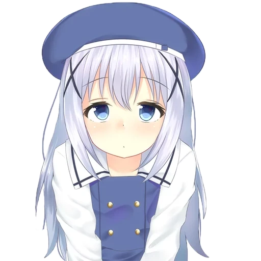 anime, arte de anime, chino kafuu, chica anime, origen kafa fispeckt