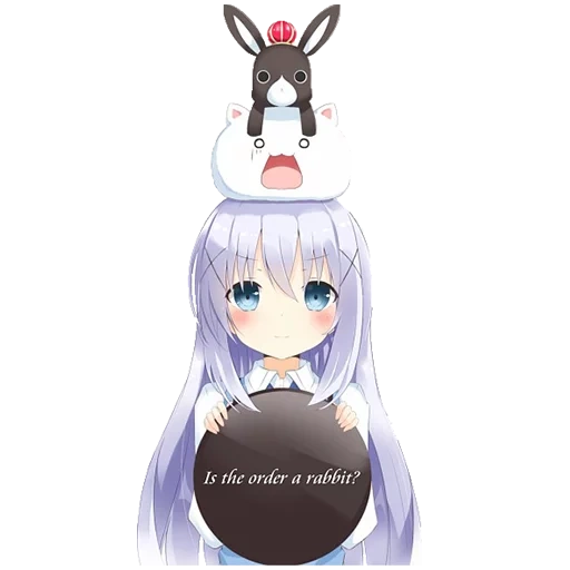 anime artistique, lapin anime, fille animée, chino kafuu lapin, anime rabbit tippi