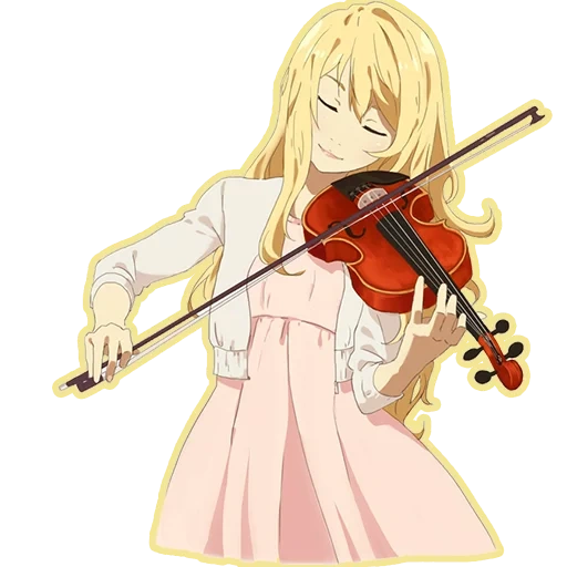 аниме скрипка, кумано кантай, твоя апрельская ложь, аниме девочка скрипке полный рост