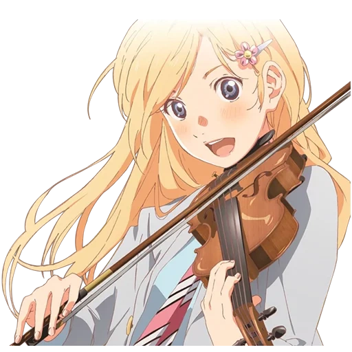 аниме скрипка, kaori miyazono, миядзоно каори, твоя апрельская ложь, твоя апрельская ложь каори