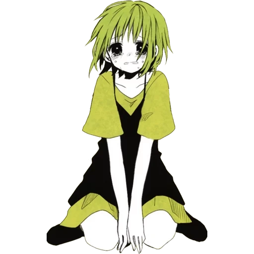 gumi, gumi vocaloid, аниме персонажи зелеными волосами