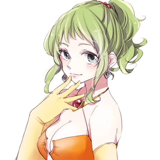 gumi, vocaloid gumi, аниме персонажи