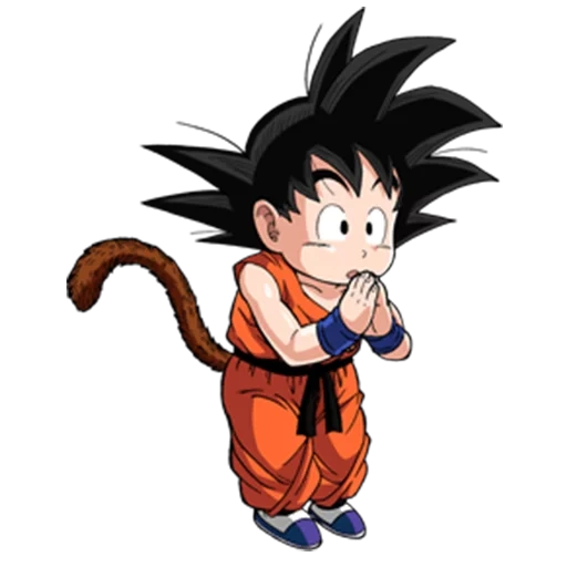 goku, драгонболл гоку маленький, жемчуг дракона гоку, dragon ball z stickers telegram, dragon ball emoji