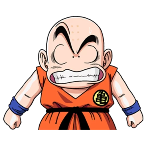 стикеры в дс драгон болл, krillin, стикерпак для печати dragonball, драконий жемчуг, dragon ball