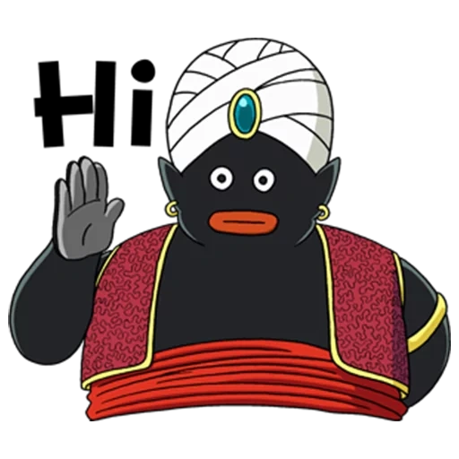 mr popo, мистер попо, стикеры db y, мистер попо драгон бол, dragon ball