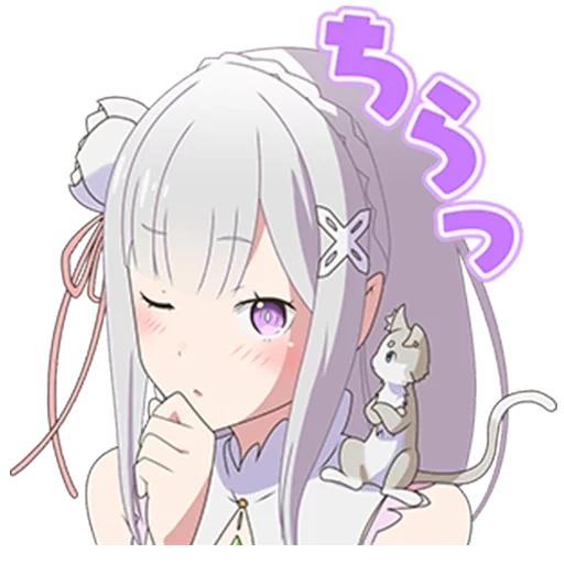 emilia, ray zero, re zero emilia, amelia ray zero, personagem de anime