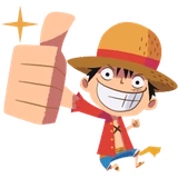 Animated ONE PIECE @Nekosticker