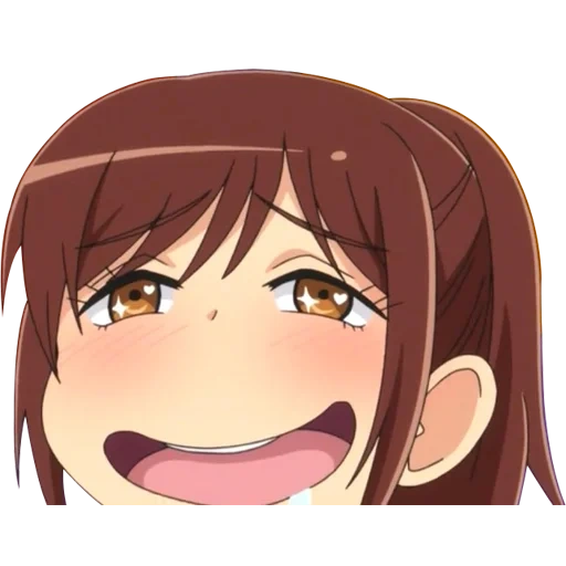 ahegao, la cara de akhegao, anime de danna, anime triste, personajes de anime