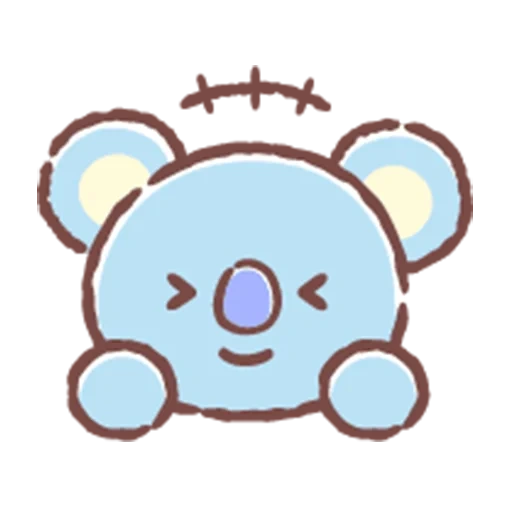 bt21 koya стикеры, bt 21, bt 21 koya, коя bt21, bt21 коала koya