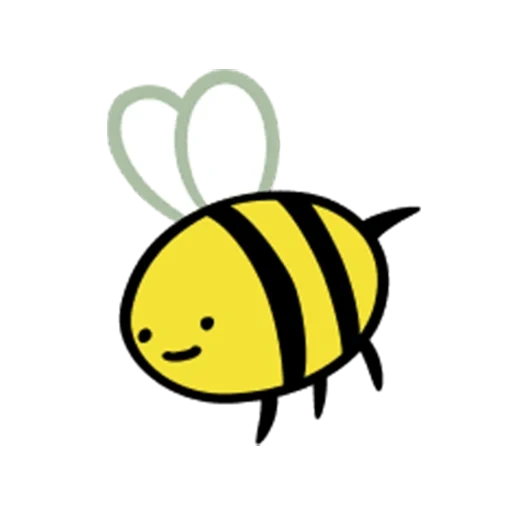 маленькая пчела, пчелка из времени приключений, пчела, пчела большая, смайл пчела