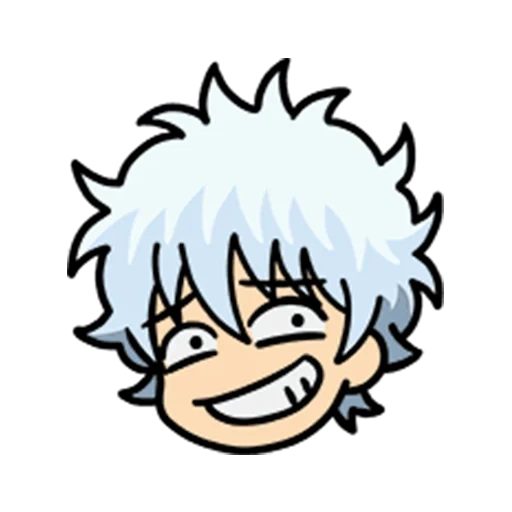 kim tan, gintama, emoticône quinta ma, gintoki sakata, anime expression kintama