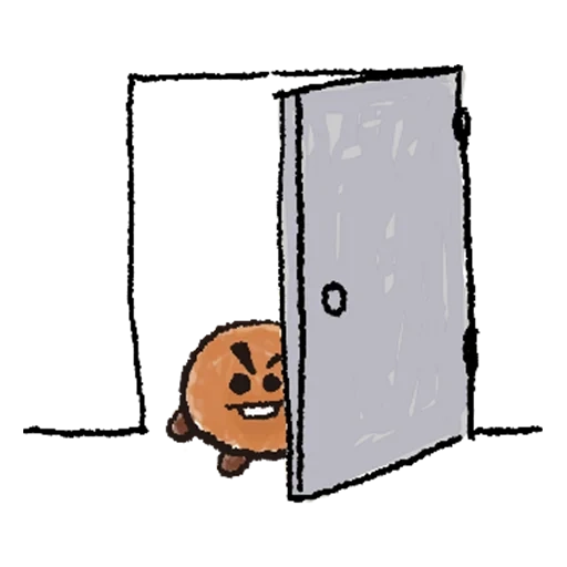 темнота, bt 21 shooky, ты высокий, стикеры милые bt21 shooky, шоки бт21