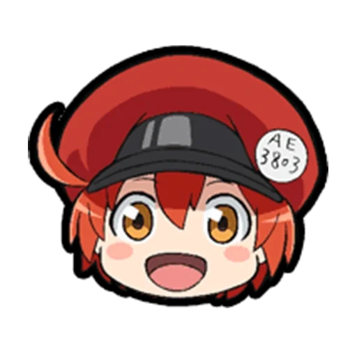 animação, heroína de anime, hataraku saibou, hattarakuseb chibi, hattaraku saib turpa