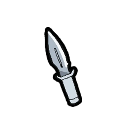 couteau, couteau, vecteur d'outil, poignard sur fond blanc, pictogramme couteau et pistolet sur fond blanc