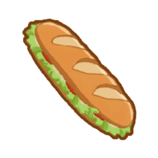 еда, хотдог, hotdog, хот дог, багет хлеб вектор
