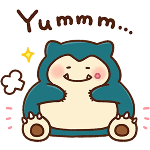 pino yeso, snorlax cute, snorlax smiling, pokemon snorlax