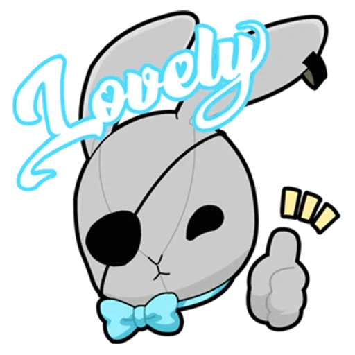 anime, lapin, ghost emote, beaux lapins