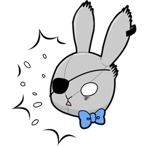 the bunny, das böse kaninchen, the angel rabbit, the angel rabbit, sketch of the little rabbit
