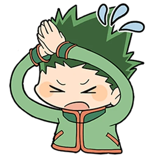 anime, gon fricks chibi, karakter anime, roronoa zoro chibi, hunter x hunter chibi