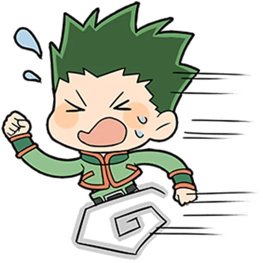 gon chibi, gon tanpa latar belakang, gon fricks chibi, hunter x hunter 3, hunter x hunter chibi