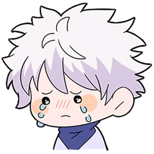 anime, killua, chibi killoi, hunter chibi killua, hunter x hunter killoi chibi