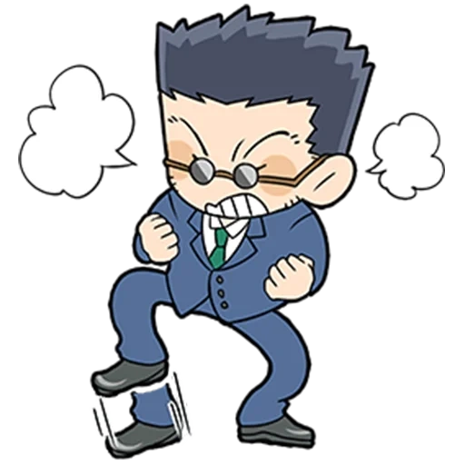 manusia, karakter, animasi, jidge shadow, leorio chibi