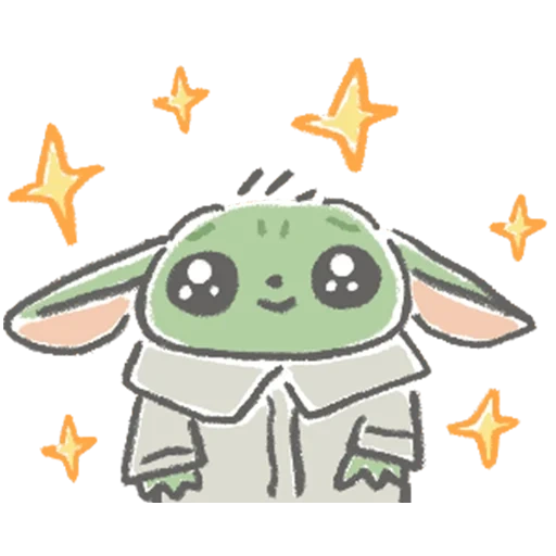 stiker bayi yoda, stiker telegram, baby yoda star wars, stiker, stiker telegram