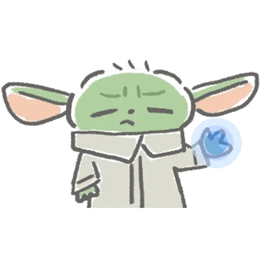 stiker anak yoda, stiker, stiker telegram, stiker karakter, stiker emoji