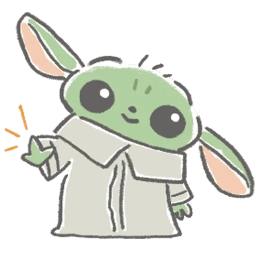 stiker yoda anak, baby yoda star wars, baby yoda gif telegram, stiker karakter, stiker telegram