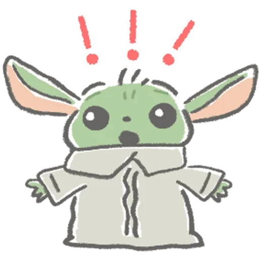 kid yoda sticker, aufkleber, aufkleber charaktere, aufkleber telegramm, witz