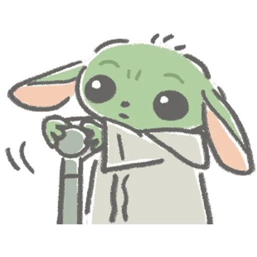 stiker anak yoda, stiker telegram, stiker, baby yodine gif telegram, stiker stiker