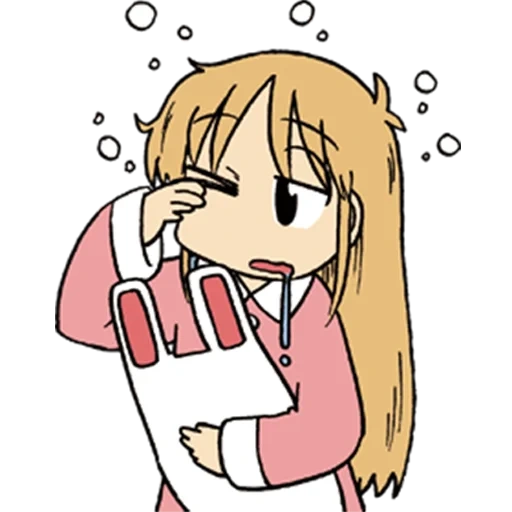 steam, picture, anime characters, nichijou characters of the fattyan, anime memes with a transparent background