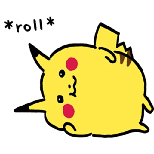 animation, pikachu, rolpikachu, pikachu cute pattern, the picture shows pushina pikachu