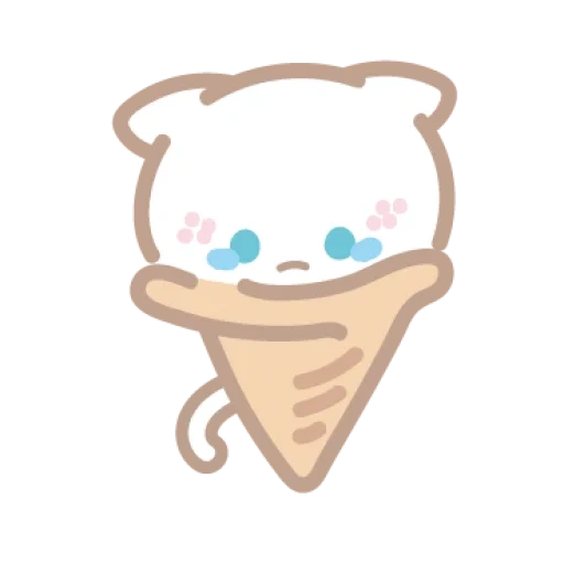 kawye cat cream, dessins mignons, autocollant de crème glacée, mignon mignon mochi mochi pêche chat et pizza, dessins kavay
