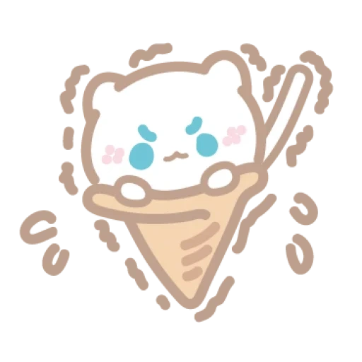 eisaufkleber, clipart, süße zeichnungen, aufkleber, kawaii