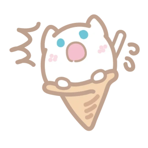 хелло китти стикеры телеграмм, ice cream sticker, хеллоу китти без фона, клипарт, стики хэппи китти